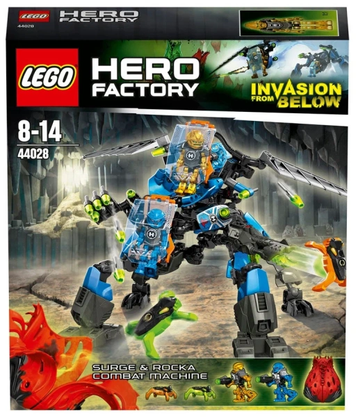 Конструктор LEGO Hero Factory 44028 Боевая машина сурж & роки